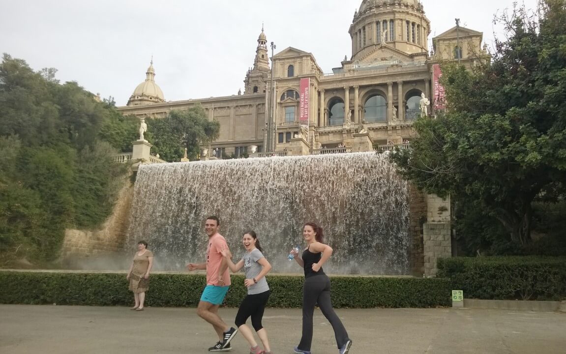 Running around Barcelona