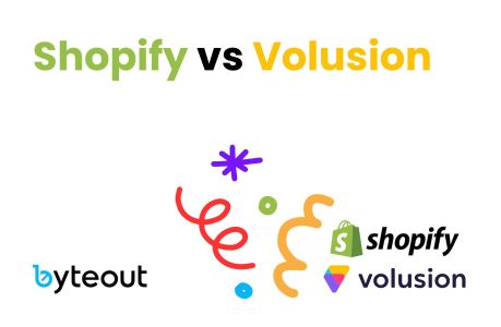 Cover image for a blog post about Shopify vs Volusion.