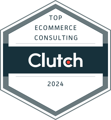 Clutch.co badge for the top Shopify company in Melbourne in 2024