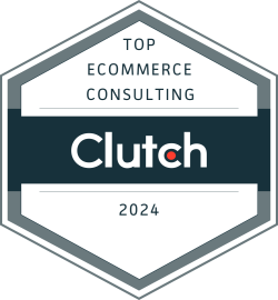 Clutch.co badge for the top Shopify company in Melbourne in 2024