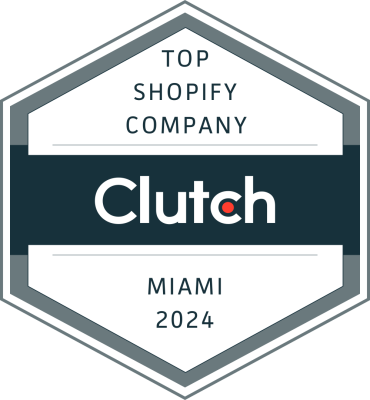 Clutch.co badge for the top Shopify company in Melbourne in 2024