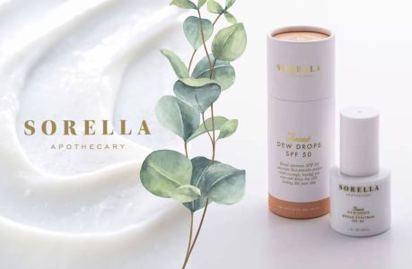 Cover image for a blog post about how Sorella Apothecary succeeded in online shopping world. Their product is on a creamy background followed by their logo.